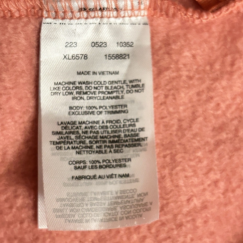Columbia Fleece Jacket Womens Full Zip Hiking Gorpcore Coral Sunrise XL - Picture 6 of 7